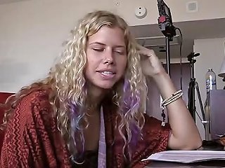 Blonde College Hippie Fucked To Orgasm And Covered In